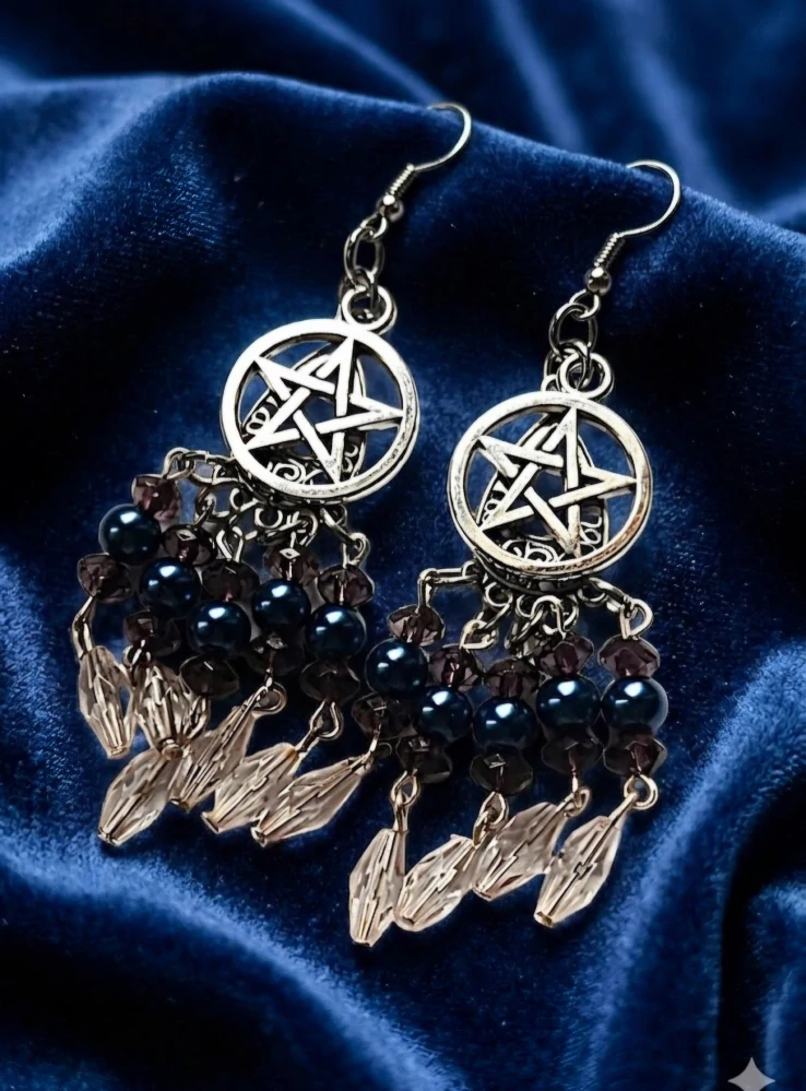 Náušnice Pentagram 