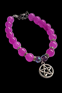 Náramok Pentagram/Jadeit 