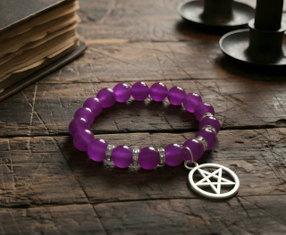 Náramok Pentagram/Jadeit 
